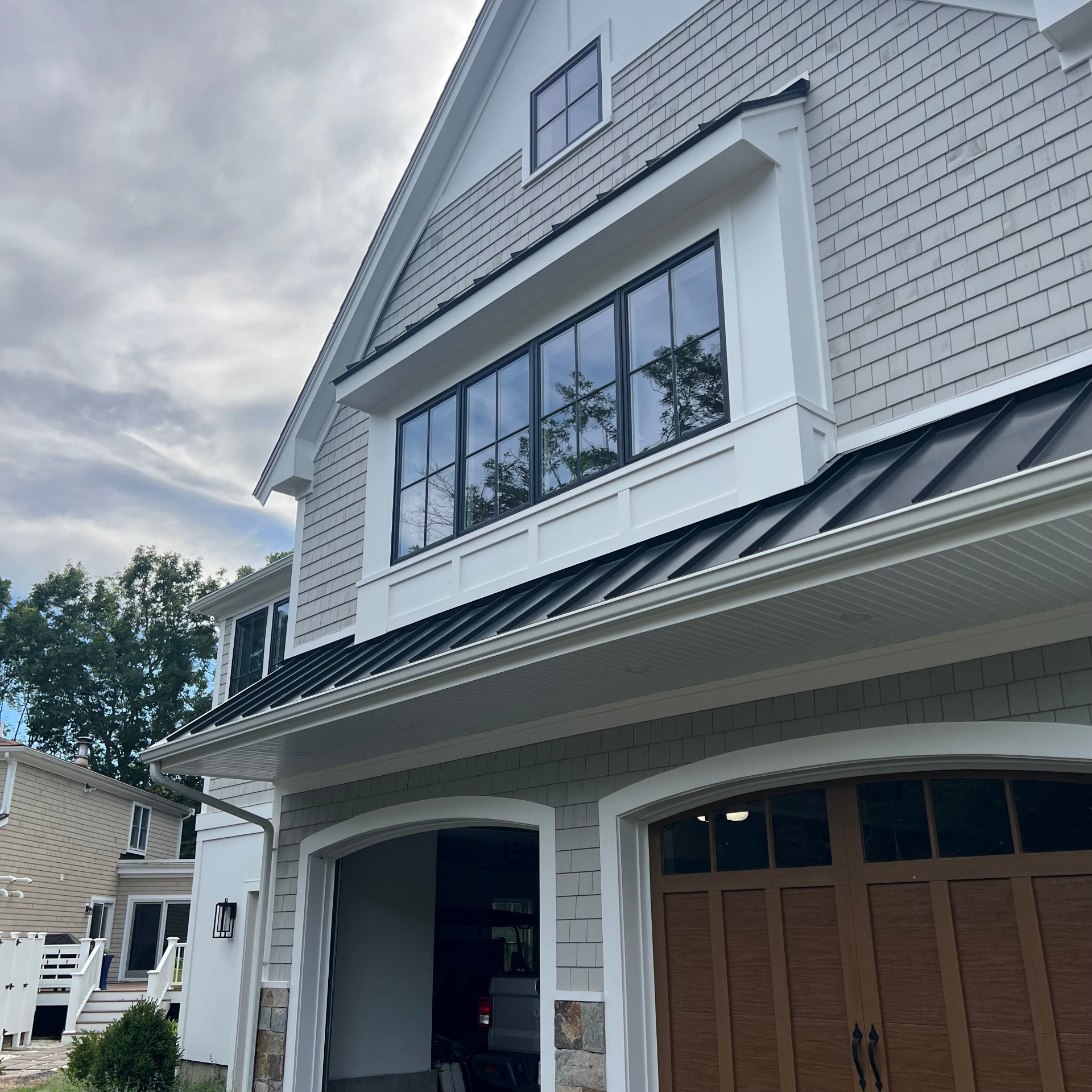 Sparkling clean windows on a Cape Cod home